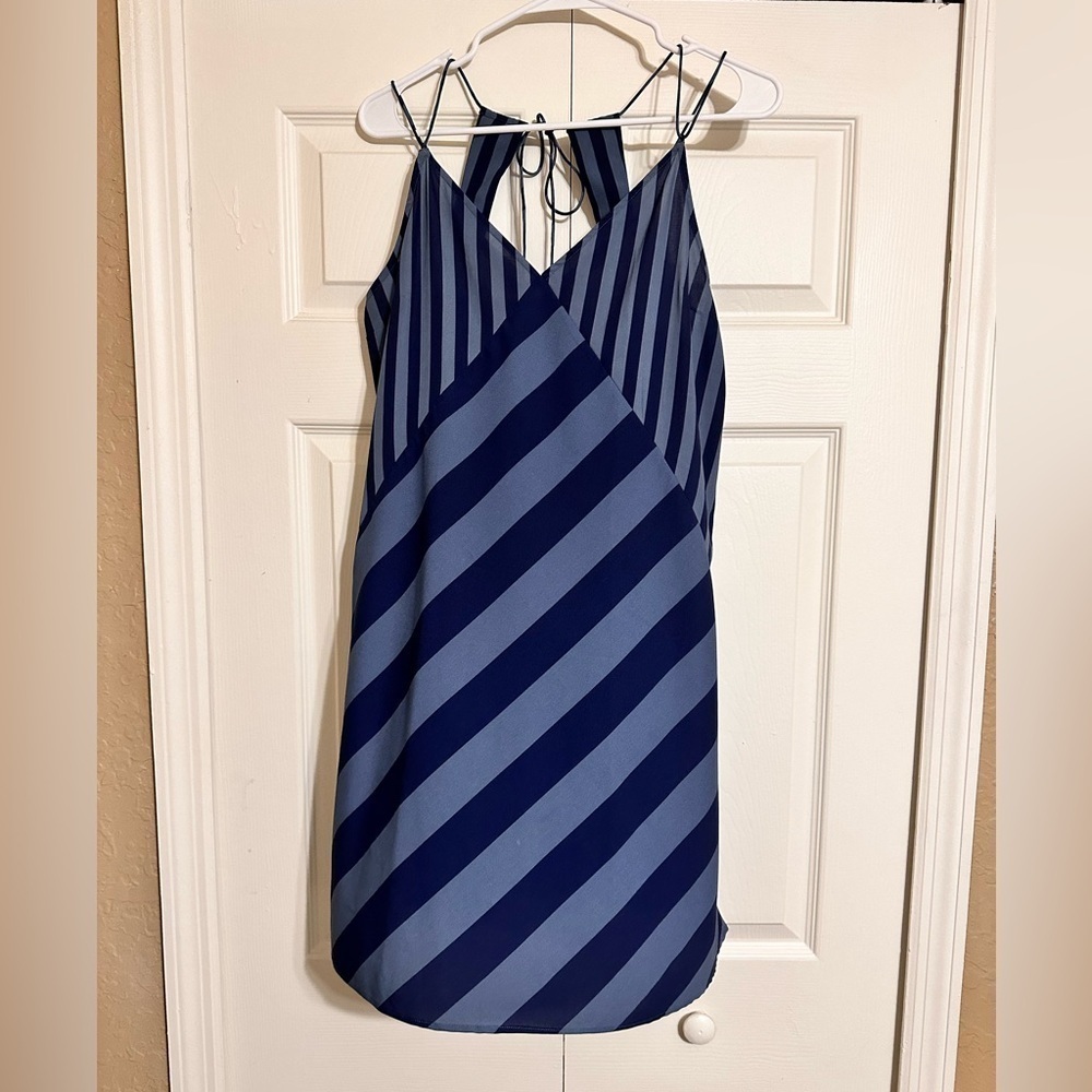 Abercrombie + Fitch Blue Stripped Dress